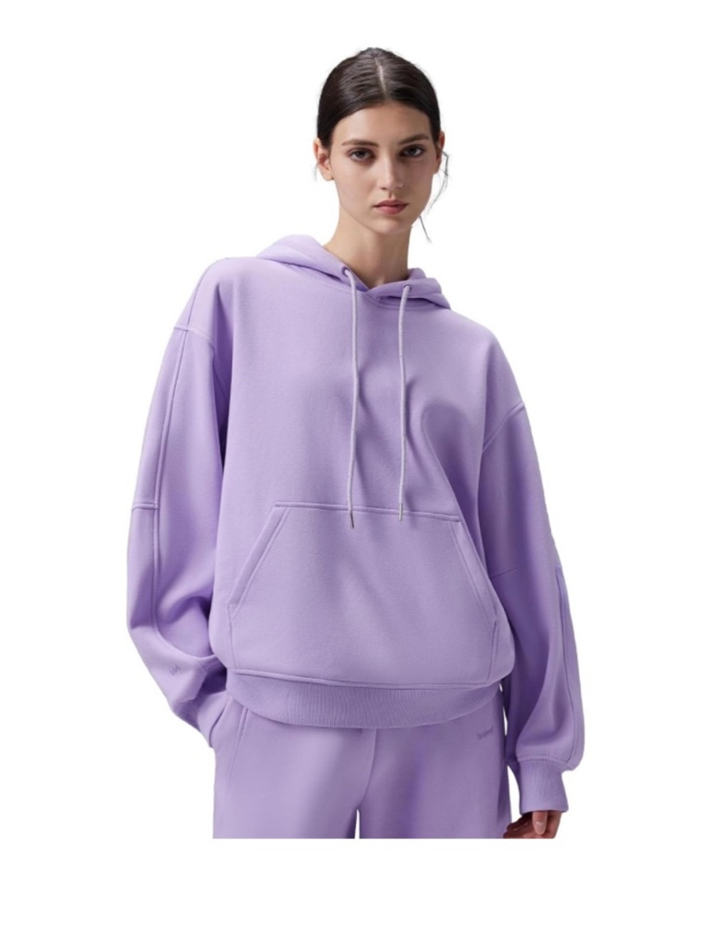 New Large baleaf Women's Loose Fleece lined Hooded Sweatshirt